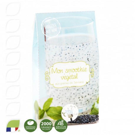 Smoothie végétal aux graines de chia