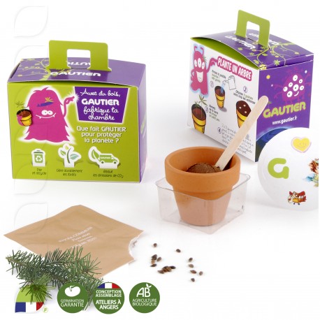 Kit de plantation Mallette de jardinage avec pot et graines