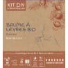 Baume à lèvres bio parfum coco - Coffret cosmetique maison