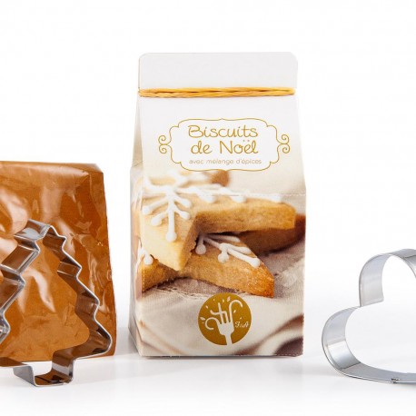 Mini-coffret gastronomie Biscuits de Noël version quadri